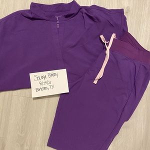 Ultra Violet Rafaela Top and Zamora Bottoms.